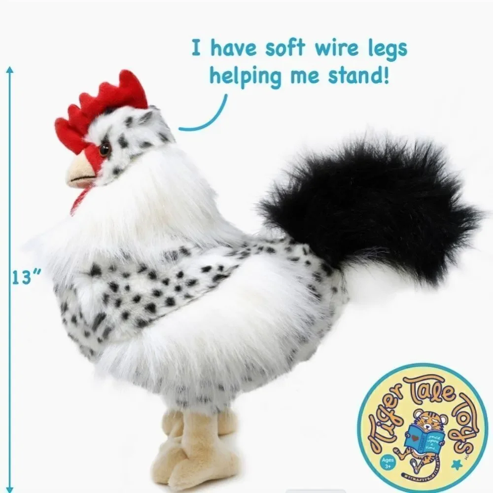 Rooster Stuffed Plush Animal Toy New Stock Play Chicken Kids Fun Christmas